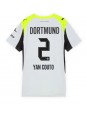 Borussia Dortmund Yan Couto #2 Replika Borta Kläder Dam 2025-26 Kortärmad